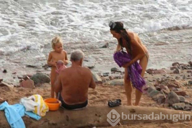 Rus turist denizde doğum yaptı! Görüntüler...