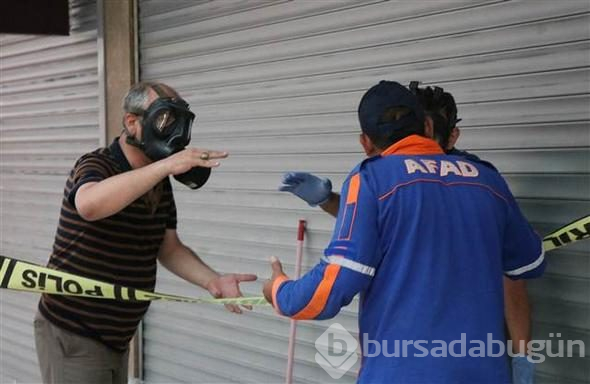 Koli açıldı 'kimyasal' yayıldı
