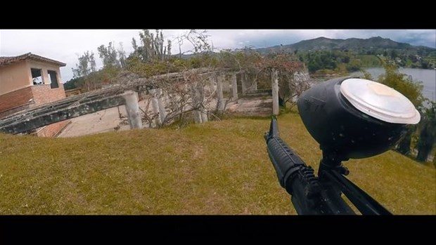 Lüks evde artık paintball oynanıyor