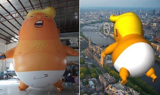 İngilizlerden ilginç Trump protestosu