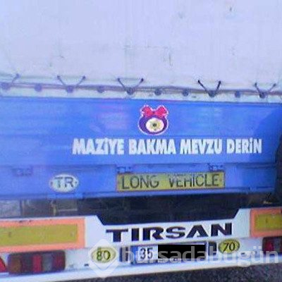 Şaşırtan araç arkası yazıları
