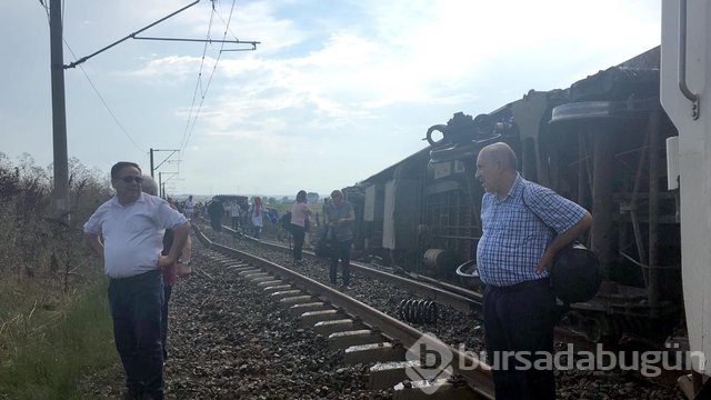 Tekirdağ'da tren kazası! İşte olay yerinden kareler
