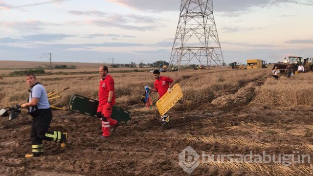 Tekirdağ'da tren kazası! İşte olay yerinden kareler