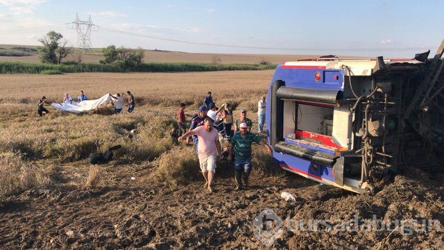 Tekirdağ'da tren kazası! İşte olay yerinden kareler