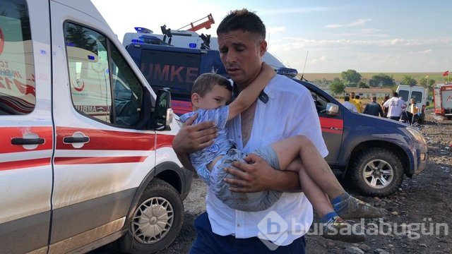 Tekirdağ'da tren kazası! İşte olay yerinden kareler