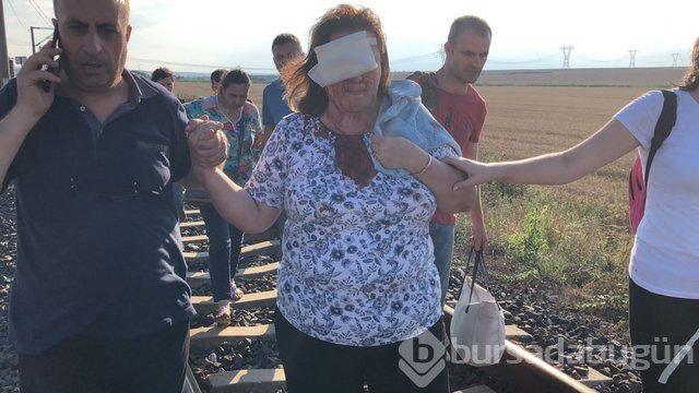 Tekirdağ'da tren kazası! İşte olay yerinden kareler