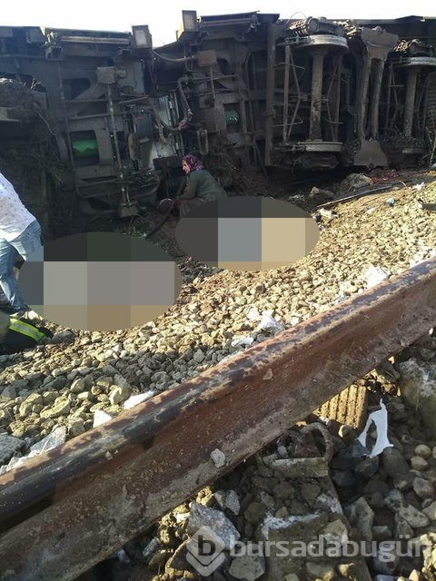 Tekirdağ'da tren kazası! İşte olay yerinden kareler