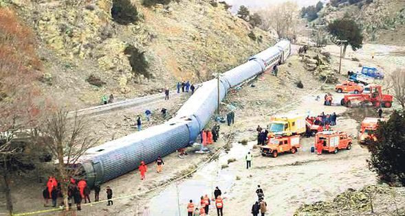 Türkiye'deki büyük tren kazaları

