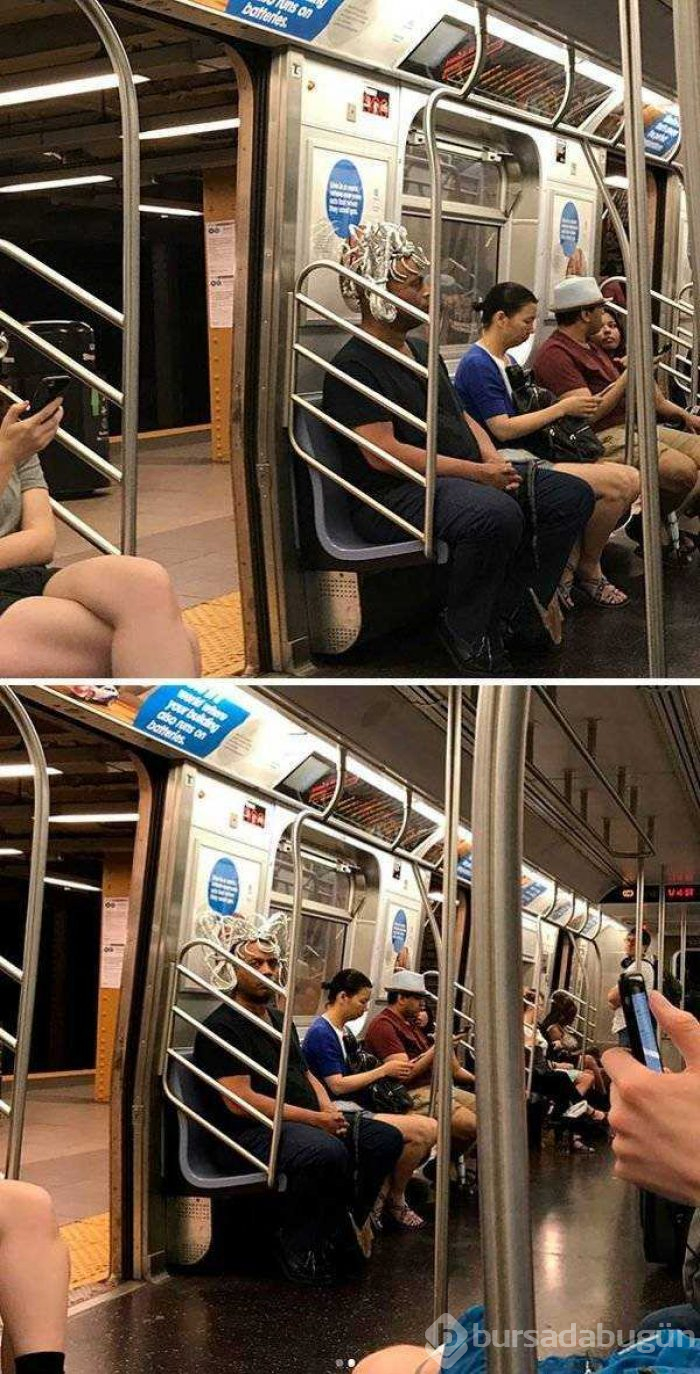 Dünyanın en garip metro yolcuları
