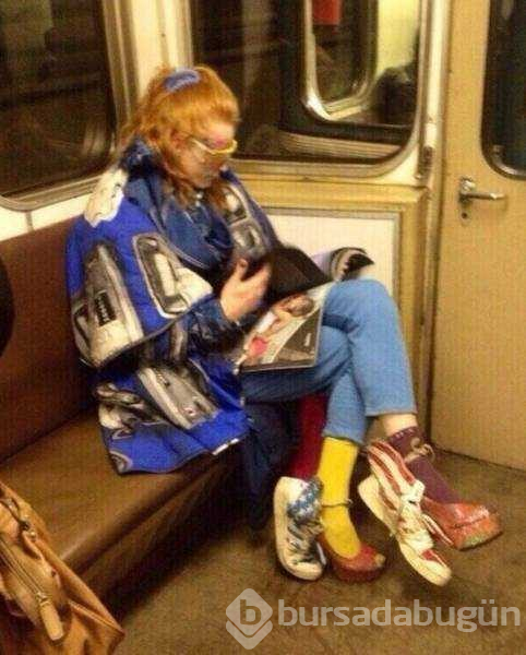 Dünyanın en garip metro yolcuları
