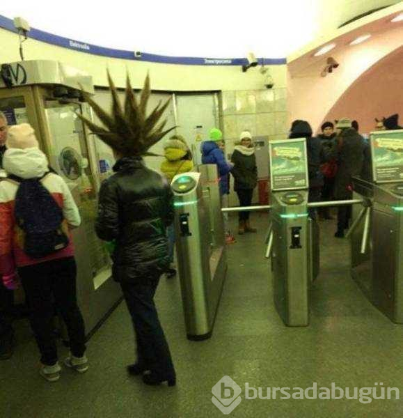 Dünyanın en garip metro yolcuları
