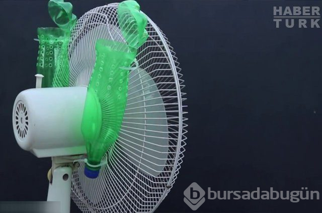 Sıcak havadan bunalanlar ev yapımı klima ile serinlemeye çalıştı
