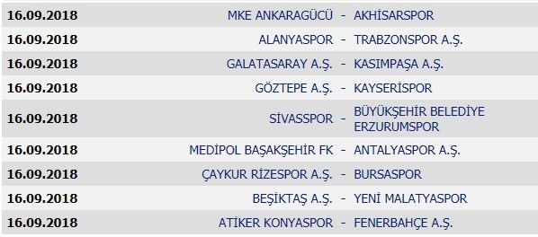 Süper Lig'de fikstür çekildi