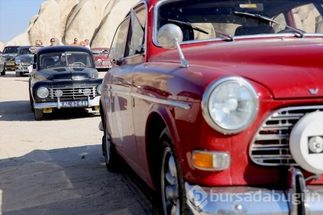 Çin yolculuğundaki klasik otomobil tutkunları Kapadokya'da