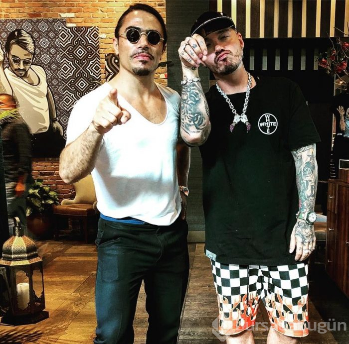 Nusret bu kez J Balvin ile tuzladı (Müdavimi olan ünlü isimler)