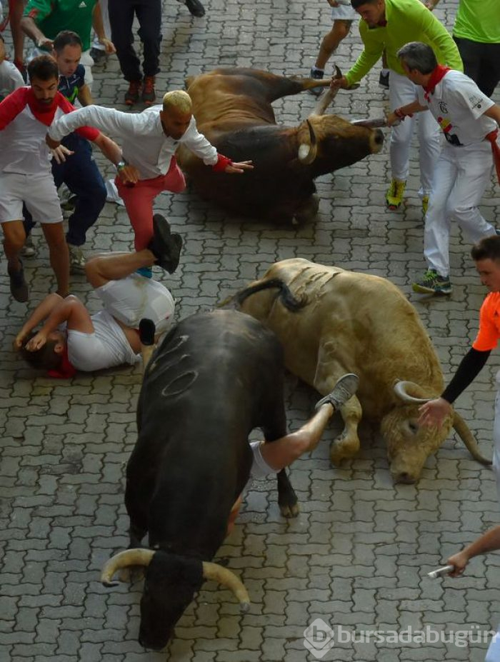 San Fermin Festivali'nde 10 kişi yaralandı
