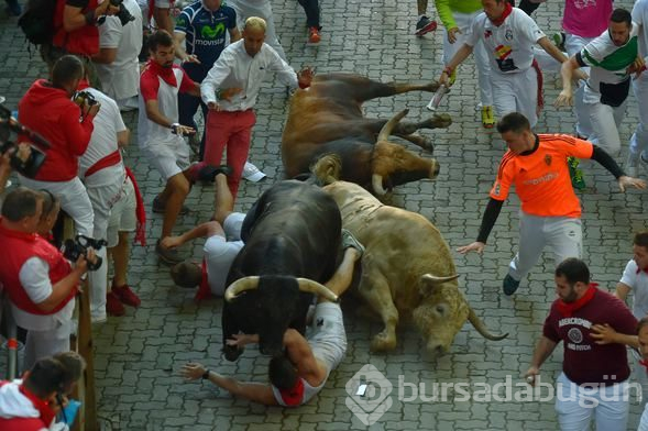 San Fermin Festivali'nde 10 kişi yaralandı

