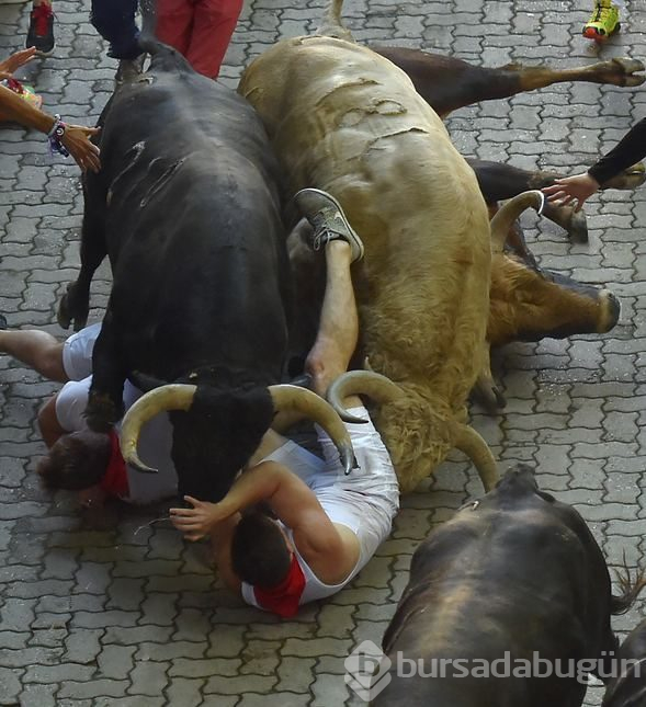 San Fermin Festivali'nde 10 kişi yaralandı
