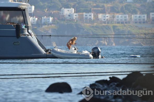Pınar Altuğ Bodrum'da tatil yapıyor
