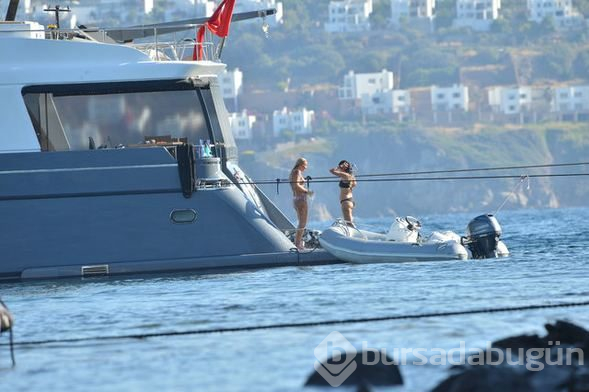 Pınar Altuğ Bodrum'da tatil yapıyor
