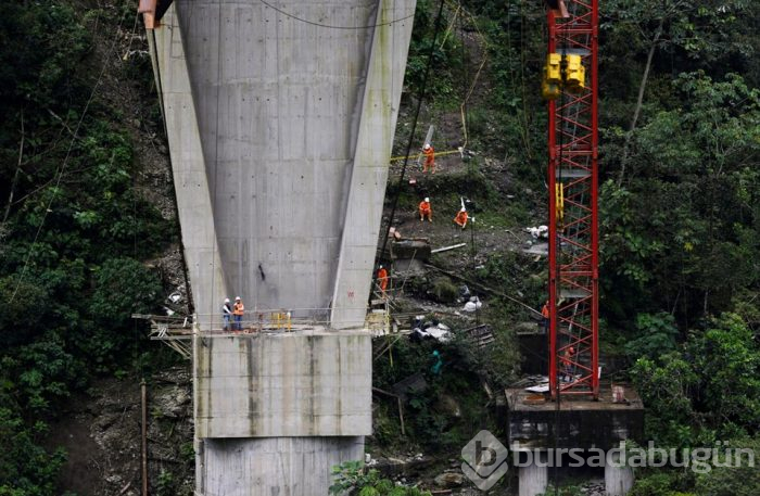 Kolombiya'da 9 işçinin öldüğü köprü yıkıldı