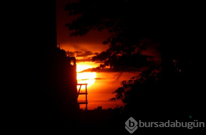 New York da gün batımı "Manhattanhenge"
