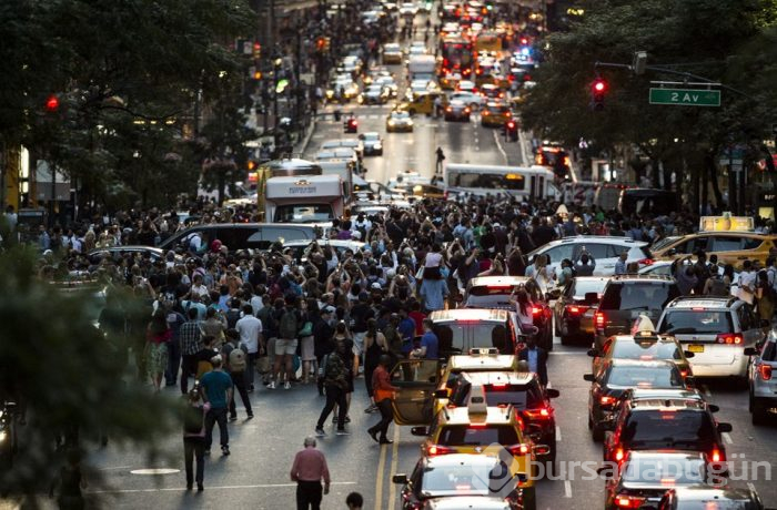 New York da gün batımı "Manhattanhenge"