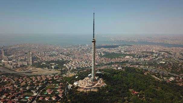 2 yıl sonra Küçük Çamlıca TV-Radyo Kulesi böyle görüntülendi!
