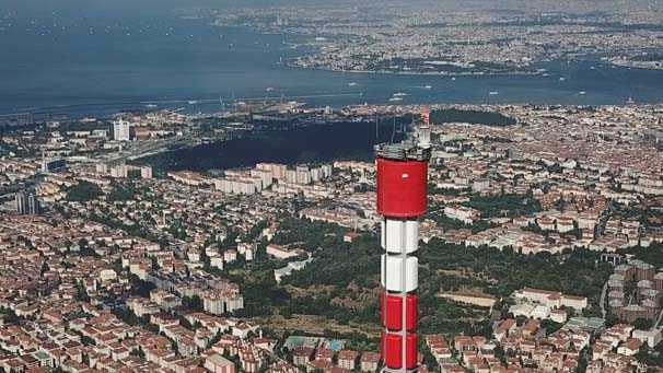 2 yıl sonra Küçük Çamlıca TV-Radyo Kulesi böyle görüntülendi!
