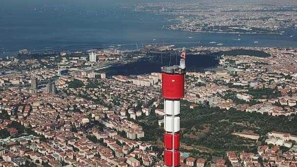 2 yıl sonra Küçük Çamlıca TV-Radyo Kulesi böyle görüntülendi!
