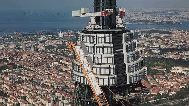 2 yıl sonra Küçük Çamlıca TV-Radyo Kulesi böyle görüntülendi!
