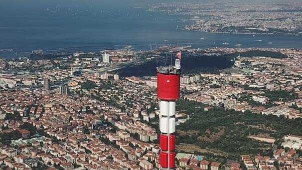 2 yıl sonra Küçük Çamlıca TV-Radyo Kulesi böyle görüntülendi!

