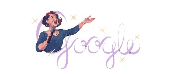 Google'dan Müzeyyen Senar'a özel doodle (Müzeyyen Senar 100 yaşında)