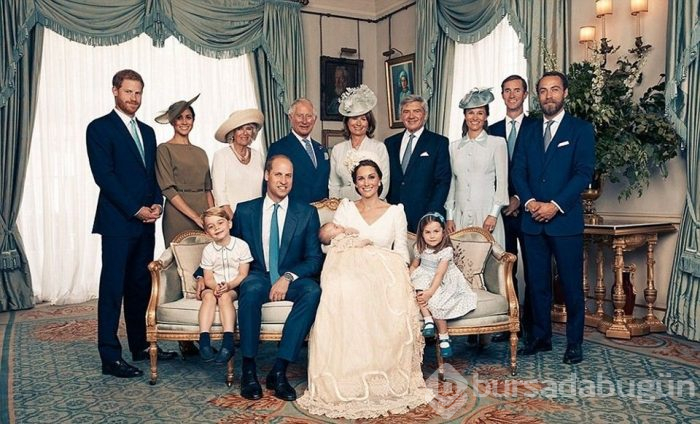 Prens Louis'in vaftiz töreninden aile fotoğrafları yayınlandı
