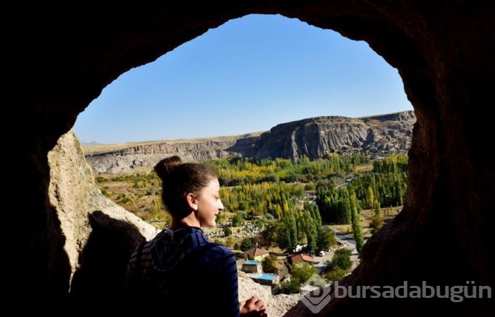 Kapadokya'da bir kartpostal güzelliğindeki Ihlara Vadisi'ne ziyaretçi akını