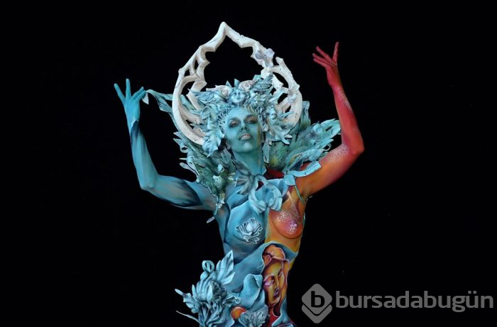 Dünya Vücut Boyama Festivali'nden renkli kareler