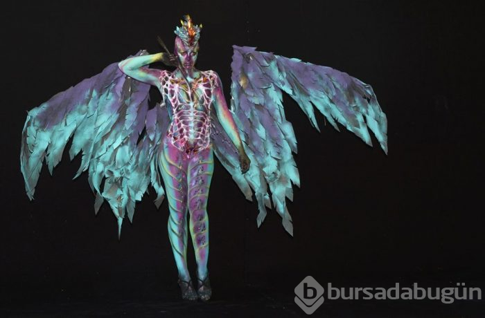 Dünya Vücut Boyama Festivali'nden renkli kareler