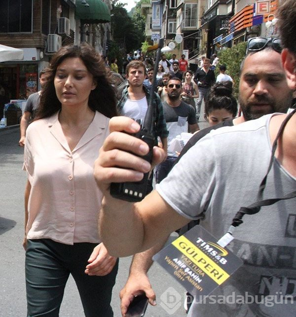 Nurgul Yeşilçay'a 20 kişilik etten duvar (Sette gerginlik)