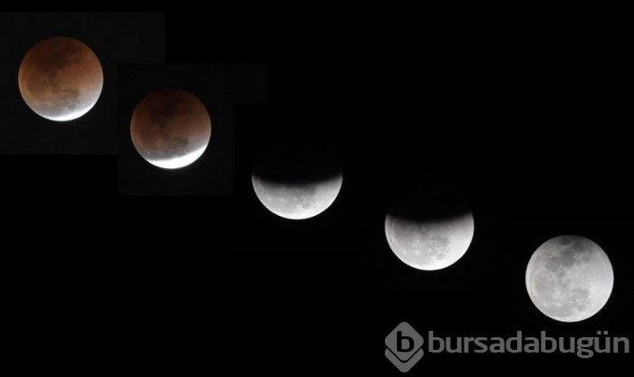 21'inci yüzyılın en uzun 'Kanlı Ay Tutulması' en güzel kareleri.