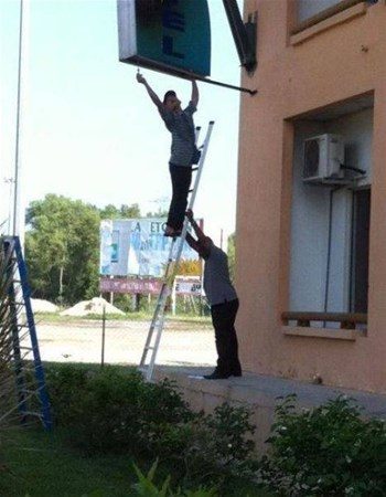 İş güvenliğinin böylesi
