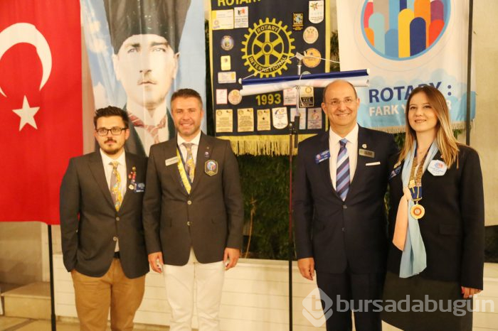 Yıldırım Bayezid Rotary ve Rotaract kulüplerinde devir teslim yapıldı
