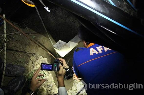 Zonguldak'ta sondaj kuyusuna düşen yavru köpek kurtarıldı
