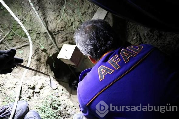 Zonguldak'ta sondaj kuyusuna düşen yavru köpek kurtarıldı
