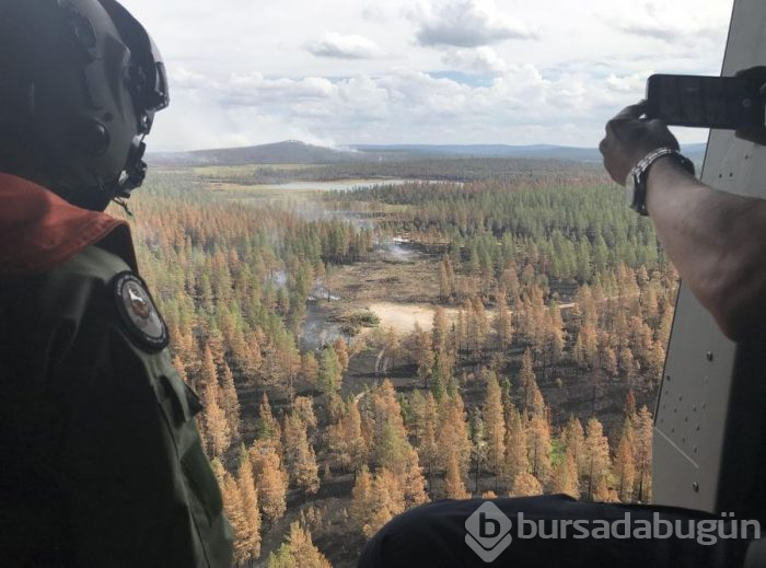 İsveç'te orman yangınına bombalı müdahale