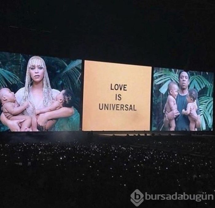 Beyonce ikiz bebekleriyle tatilde