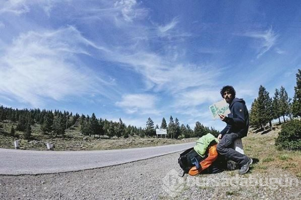 Samsunlu gezgin Yiğit Can İç, 15 ayda otostopla 7 ülke gezdi
