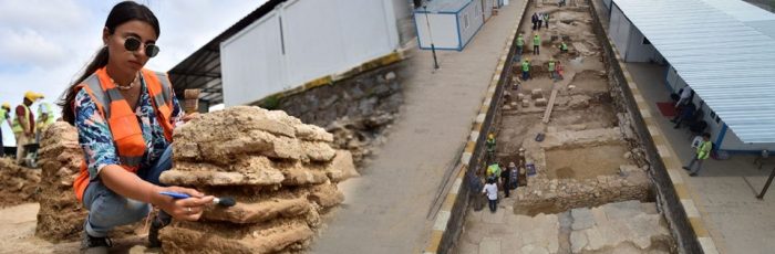 İşte Haydarpaşa'da çıkan tarihi kalıntılar