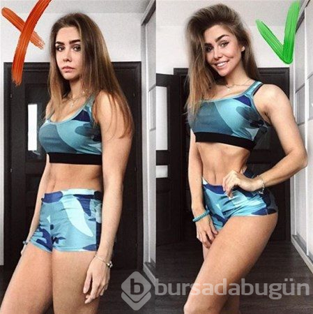 Fotoğraflarda güzel görünmek için
