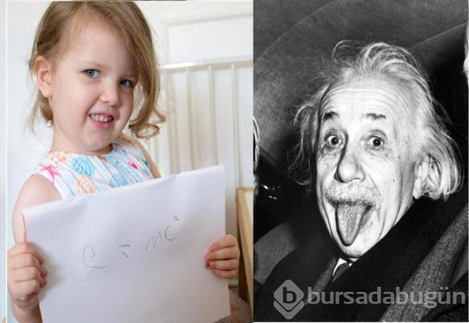 3 yaşındaki kız adeta bir Albert Einstein!