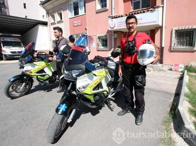 Sağlıkta "altın dakikalar" motosiklet ambulanslara emanet